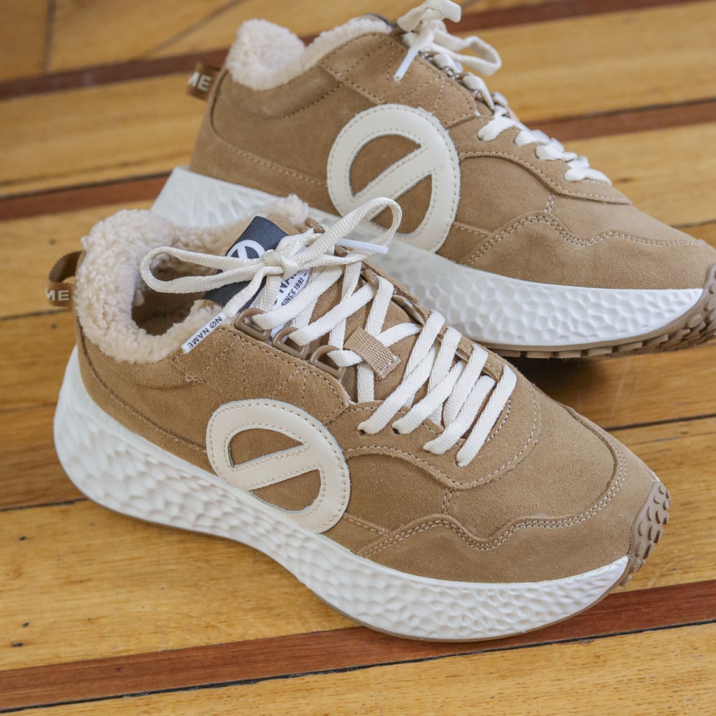 CARTER JOGGER - SUEDE COCOON - NUTS/OFF WHITE